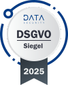 Logo: DSGVO Siegel 2025 - 
